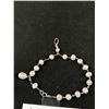 Image 4 : Lovely Silver w/ Genuine Pearls Charm Bracelet
