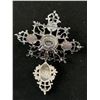 Image 3 : Joan Rivers Marked Vintage Brooch w/ Black Pearls Great Quality