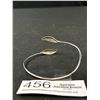 Image 2 : Sterling Silver (Tested) Leaves Open Cuff Bangle Large Size