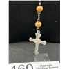 Image 3 : Antique Christian Wood Beads Rosary w/ Crucifix Cross