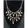 Image 2 : Vintage Rhinestones w/ Pearls Necklace Self Adjustible Sizes