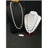 Image 1 : 2 Viintage Milk Glass Beads Necklaces