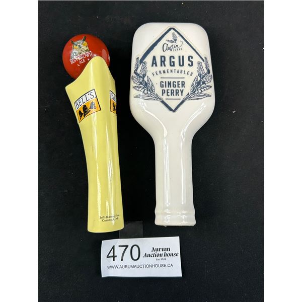Vintage Bar Pulls - Bells Brown Ale and Argus Ginger Perry
