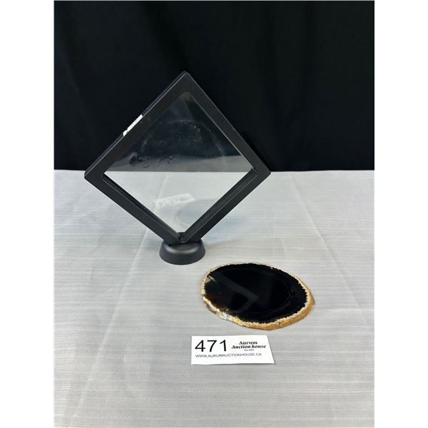 Natural Agate Slice In Display Retails $480.00