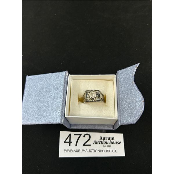 Mens Antique Silver Ring