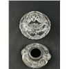 Image 5 : 3 Antique Cut Glass Powder Boxes and Hair Recievers