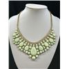 Image 2 : Outstanding Vintage Glass Stones + Rhinestones Necklace Marked ALDO