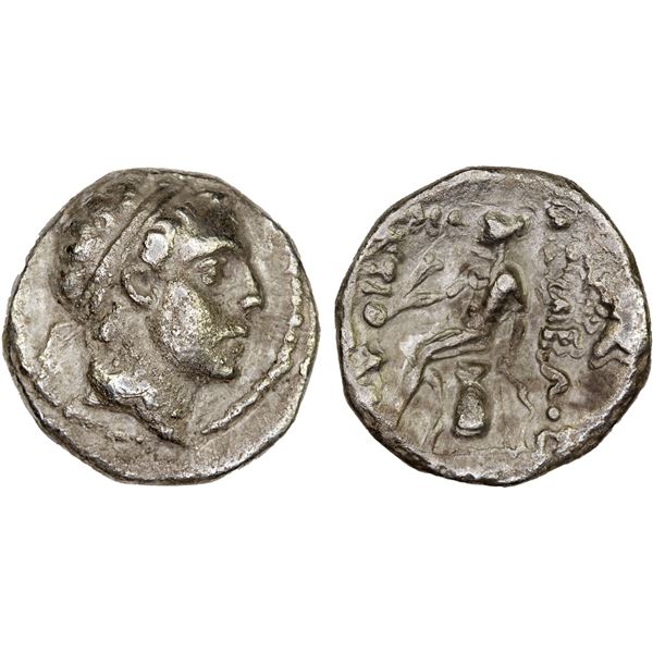 SELEUKID KINGDOM: Antiochos IV Epiphanes, 175-164 BC, AR drachm (4.00g), XAR Mint, VF
