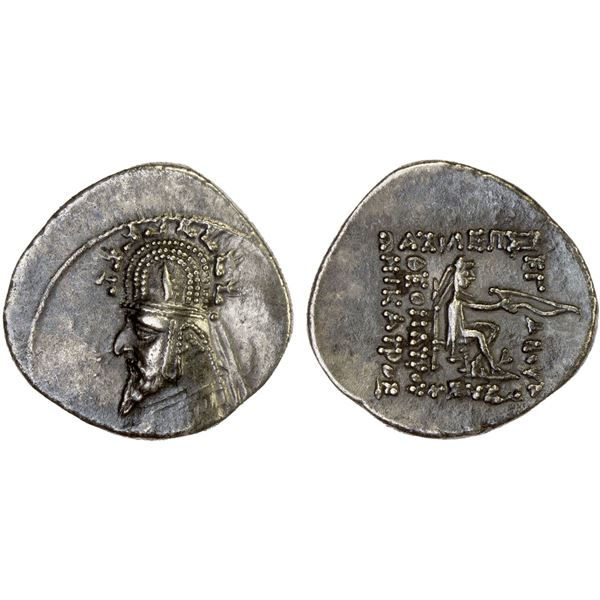 PARTHIAN KINGDOM: Gotarzes I, ca. 95-87 BC, AR drachm (3.94g), VF-XF