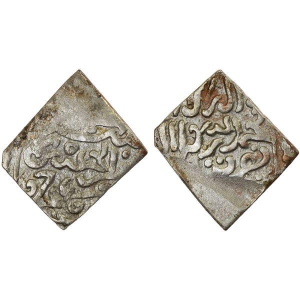 HAFSID: Abu'l-'Abbas Ahmad III, 1542-1569, AR square dirham (0.93g), [Tunis], AH961, VF
