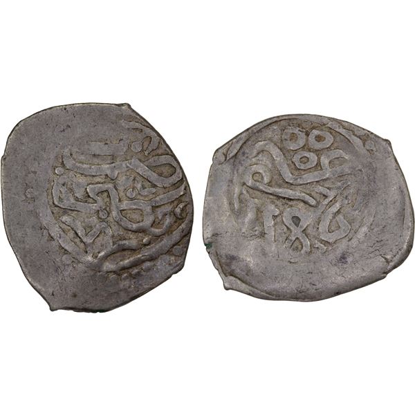 ALAWI SHARIF: Muhammad III, 1757-1790, AR dirham (2.85g), Tanja (Tangiers, Morocco), AH1186, VF