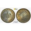 Image 1 : OTTOMAN: EGYPT: Abdul Hamid II, 1876-1909, 1/10 qirsh, Misr, AH1293 year 10 (1885), PCGS MS64