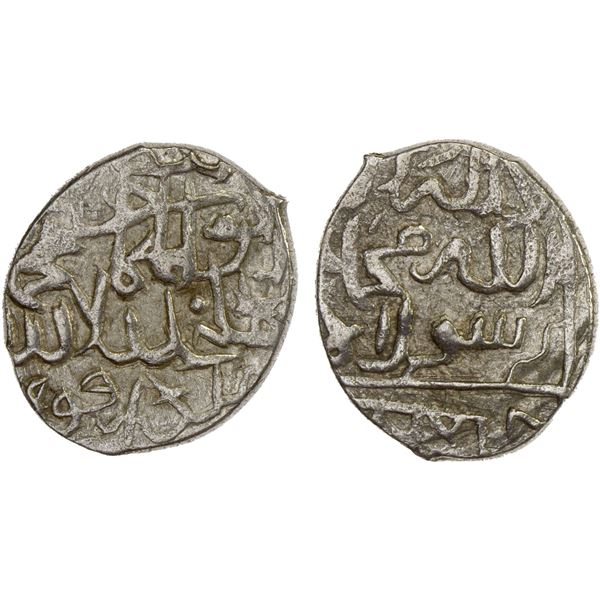 AQ QOYUNLU: Muhammad, 1498-1500, AR 2/3 tanka (1.84g), Abarquh, ND, VF-XF