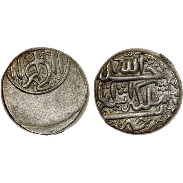 AFSHARID: Shahrukh, 1st reign, 1748-1750, AR 6 shahi (6.96g), Astarabad, AH1162, XF