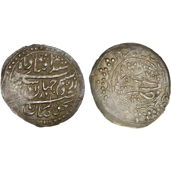 GANJA: Muhammad Hasan Khan, 1760-1780, AR abbasi, Ganja, AH1186, VF-XF