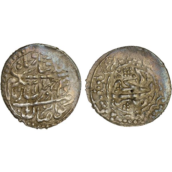 GANJA: Muhammad Hasan Khan, 1760-1780, AR abbasi, Ganja, AH1187, VF-XF