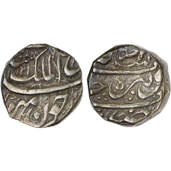 DURRANI: Shah Shuja', 1803-1809/2nd reign, AR rupee (11.03g), Derajat, AH1218 year one (ahad), lovel