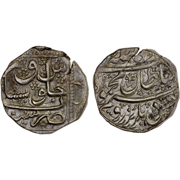 DURRANI: Mahmud Shah, 1809-1817, AR rupee, Peshawar, AH1228 year 4, choice XF