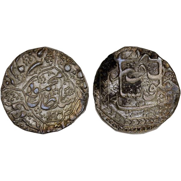 DURRANI: Mahmud Shah, 1809-1817, AR rupee, Peshawar, AH1233 year 9, XF-AU