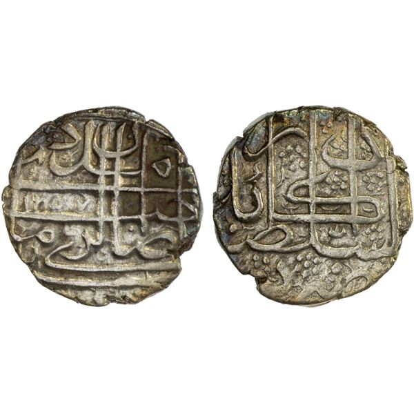 BARAKZAI: Muhammand Zaman, 1842/2nd reign, AR rupee, Kabul, AH1257, VF-XF