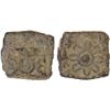 Image 1 : ANCIENT INDIA: Anonymous, perhaps 1st century BC, AE square coin (0.6g), choice VF