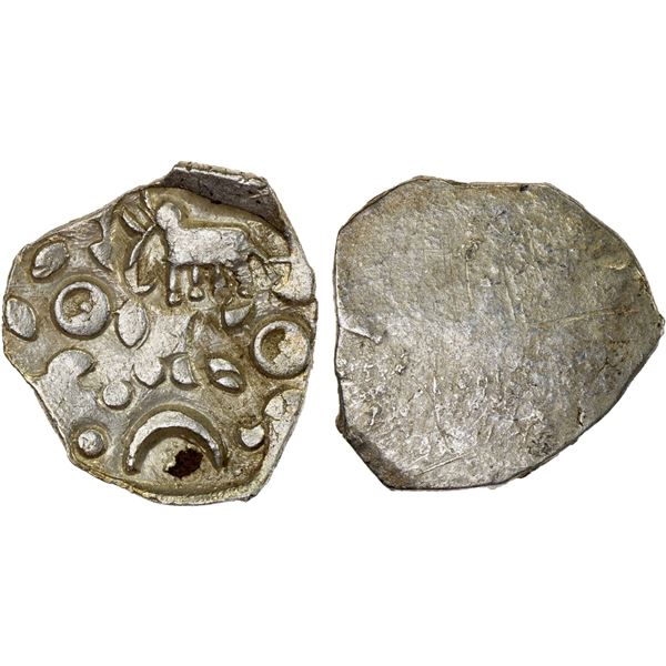 PAINGANGA: Anonymous, ca. 500-400 BC, AR 1/2 karshapana (1.68g), XF