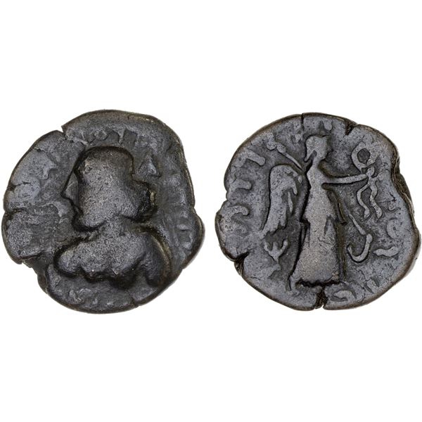 INDO-PARTHIAN: Gondophares I, with Orthagnes, 25-35 AD, AE tetradrachm (7.83g), Kandahar (Qandahar),
