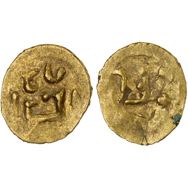 ORISSA: Anonymous, 12th/13th century, AV fanam (0.45g), year 12, VF-XF