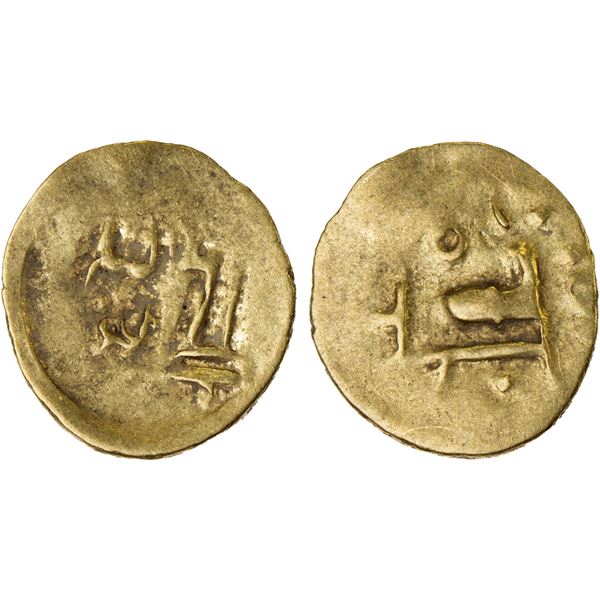 ORISSA: Anonymous, 12th/13th century, AV fanam (0.46g), year 32, VF-XF