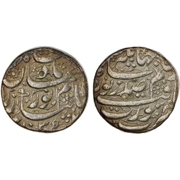 MUGHAL: Jahangir, 1605-1628, AR rupee (11.35g), Surat, AH1035, VF