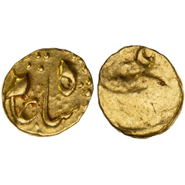 MUGHAL: Shah Alam Bahadur, 1707-1712, AV ½ fanam, Karpa, ND, VF-XF