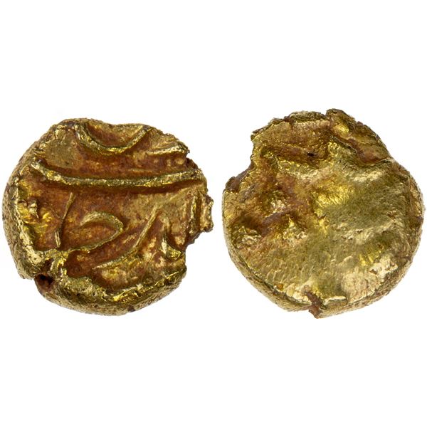 MUGHAL: Rafi ud-Darjat, 1719, AV fanam, Balapur, ND, XF-AU