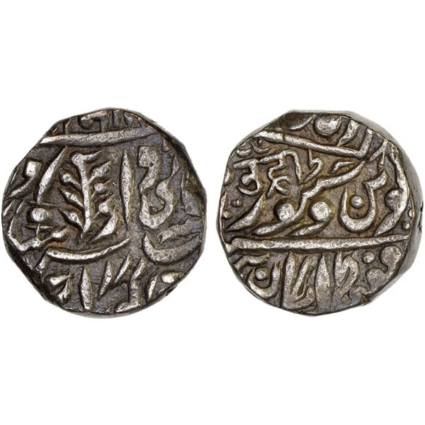 JODHPUR: Sardar Singh, 1895-1911, AR rupee (11.41g), Pali, ND, XF