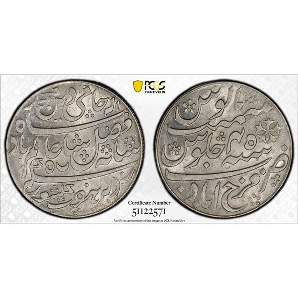 BENGAL PRESIDENCY: AR rupee, Farrukhabad, year 45, PCGS MS63