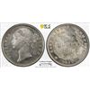 Image 1 : BRITISH INDIA: Victoria, Queen, 1837-1876, AR rupee, 1840(b&c), PCGS MS62