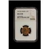 Image 2 : BRITISH INDIA: George V, 1910-1936, AE 1/2 pice, 1917(c), NGC MS65 RB. CAC