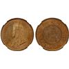 Image 1 : BRITISH INDIA: George V, 1910-1936, AE 1/2 pice, 1932(c), NGC MS65 +RD. CAC