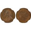 Image 1 : BRITISH INDIA: George V, 1910-1936, AE 1/4 anna, 1926(b), NGC MS66 RB. CAC