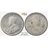 Image 1 : BRITISH INDIA: George V, 1910-1936, AR 1/2 rupee, 1921(c), PCGS MS63