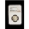 Image 2 : BRITISH INDIA: George V, 1910-1936, AR 1/2 rupee, 1926(b), NGC MS64