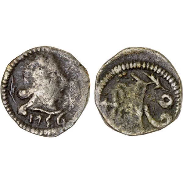 PORTUGUESE INDIA: GOA: José I, 1750-1777, AR tanga (1.13g), 1756, Fine