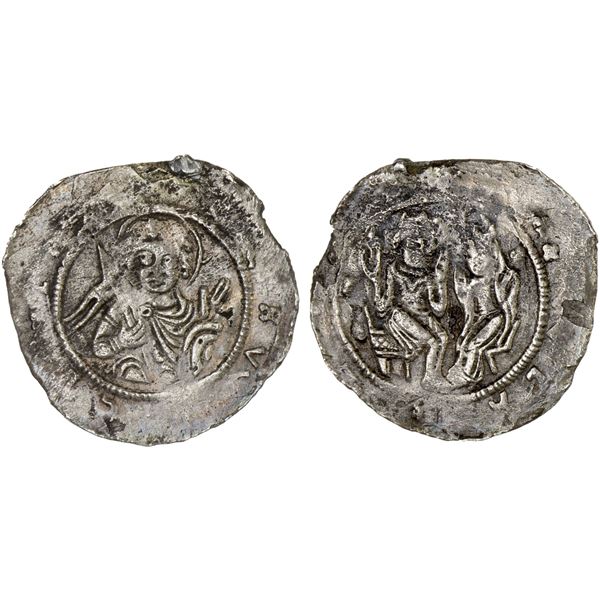 BOHEMIA: Vratislav II, 1061-1092, AR denar (0.68g), Praha (Prague), VF