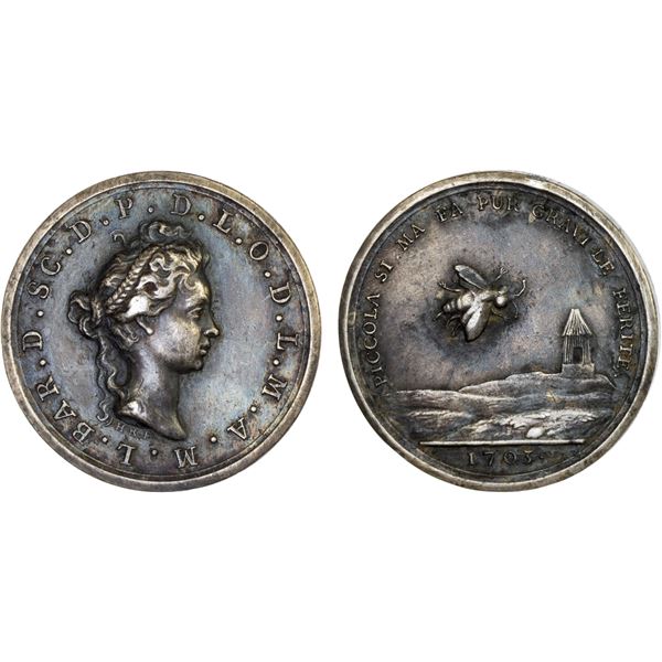 FRANCE: AR jeton, Paris, "1703", VF-XF