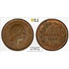 BADEN: Leopold I, 1830-1852, AE kreuzer, 1856, PCGS MS63 BN