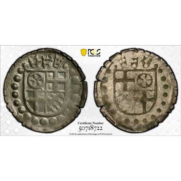 COLOGNE: Herman V of Wied, 1515-1547, AR heller, ND (1512-32), PCGS AU58