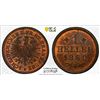 Image 1 : FRANKFURT AM MAIN: Free City, AE heller, 1860, PCGS MS64 RB