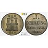Image 1 : HAMBURG: Free Hanseatic City, AR schilling, 1841, PCGS MS64