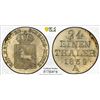Image 1 : HANOVER: Ernst August I, 1837-1851, BI 1/24 thaler, 1839-A, PCGS MS64