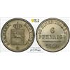 Image 1 : HANOVER: Ernst August I, 1837-1851, AR 6 pfennig, 1844, PCGS MS65