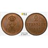 Image 1 : HANOVER: Ernst August I, 1837-1851, AE 2 pfennig, 1847-B, PCGS MS64 BN